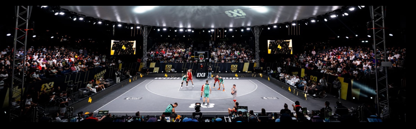 Pista 3x3 del World Tour con gradas llenas
